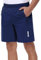 Rvinroo Sport Shorts Herren Schnelltrocknende Training Herren Gym Bodybuilding lässige Shorts Basketball Atmungsaktive Laufshorts mit Reißverschlusstasche Navyblue L
