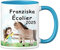LOOXIS Mug personnalisée pour enfants avec nom, texte et motif - 325ml, céramique, différentes couleurs - Idée cadeau garçon, fille, rentrée scolaire, maternelle - bleu, chevaux