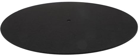 Filz Plattenspielermatte 7 10 12 Zoll für Vinyl Schallplatten, Schwarz | Rutschfestes Filzmaterial, Schützt vor Kratzern und Dämpft Vibrationen, für Phonographen und Drehteller