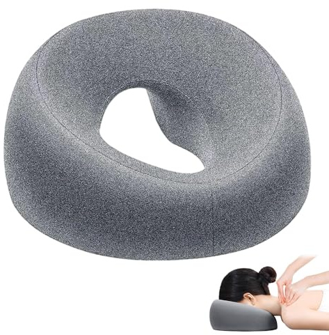 Foreverup Face Down Pillow, Massage Headrest for Bed, Breathable Table Face Cradle Rest Cushion, U-Shaped Massage Face Pillow, Removable Memory Foam Beauty Pillow for Spa, Salons, Massage