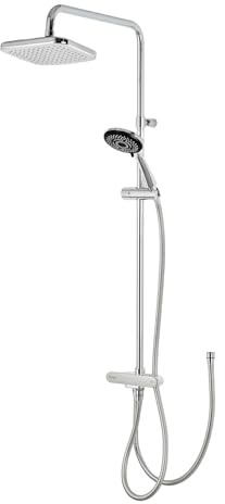 Triton Showers | DuoSwitch® Shower Kit | Black | Universal Shower Kit | Rainfall Shower Head | Shower Hose and Head | Shower Accessories | Shower Rail | Works with Electric and Mixer Showers