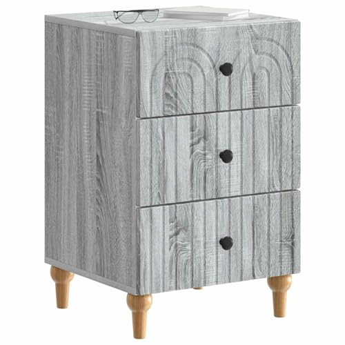 vidaXL Nachttisch Graues Sonoma 43x 41 x 66,5 cm Holzwerkstoff, Moderner Wohnraum, praktische Aufbewahrung, Coole Schlafzimmermöbel, stylischer Nachttisch, umweltfreundliches Design