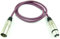 Adam Hall cables 3 Star MMF 0100 PUR Microphone Cable XLR Female to XLR Male 1 m Purple