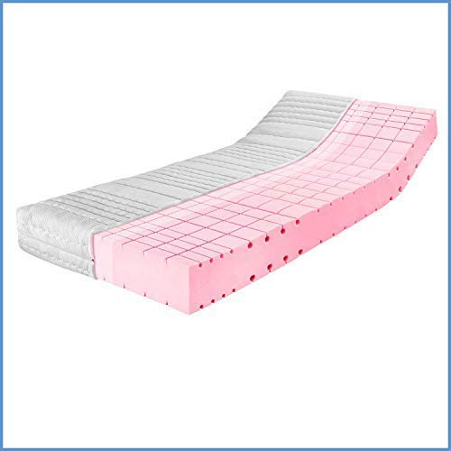 Ravensberger HR-Kaltschaummatratze Komfort-SAN - Härtegrad H2, mittel - 80 x 200 cm, Höhe 18 cm - 7-Zonen Kaltschaummatratze mit Baumwoll-Doppeltuch-Bezug - TÜV-Zertifiziert, Made in Germany