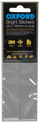Oxford: Bright Stickers - Reflective 25 x 150mm (4 pcs)