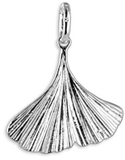 Ginkgo-Blatt Anhänger Kettenanhänger aus 925 Silber