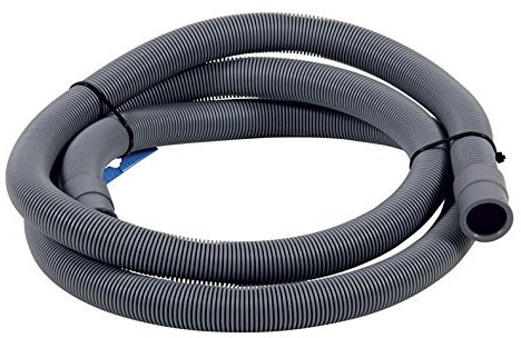 Tycner Ablaufschlauch 4m für Waschmaschinen und Spülmaschinen, Grau, Ø 19/22 mm