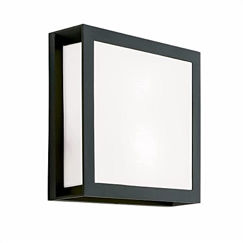ORION LIGHTSTYLE Außenleuchte Henry, 2xE27, Quadratisch, Anthrazit, IP44, 26x26x26 cm, 1.1 kg, Modern, Outdoor
