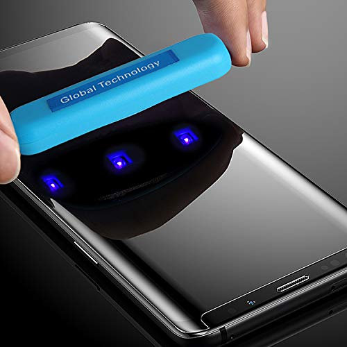 cofi1453 Schutz Schutzglas kompatibel mit Samsung Galaxy S9 Plus (G965F) mit Kleber & UV 3D Curved Schutzglasfolie Display Schutzfolie Volle Abdeckung