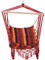 Outsunny Hammock Chair Swing Colourful Striped Tree Hanging Seat Porch Indoor Outdoor Fabric Garden Furniture