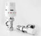 Haxby White Angled TRV and Lock Shield Valve Set 1/2 - 15mm Designer TRV Thermostatic Radiator & Towel Rail Valve