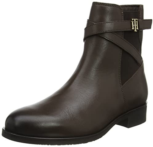 Tommy Hilfiger Hardware 2.0, Stivali alla Moda Donna, Cacao, 37 EU