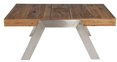Vierhaus, 0279-WEI, Wildeiche Antik mit Intarsien + Gebrauchsspuren/Metall, 110 x 70 x 45 cm, Wildeiche/Silber
