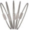 Uniclife 15cm Draht Schlüsselanhänger Kabel Großer Edelstahl Schlüsselanhänger Schlaufenhalter für Outdoor Wandern Heavy Duty Gepäckanhänger für Sport und Reise, 10er Pack