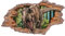 3D Wandtattoo Mauerloch 1 x 0,53 m Wandsticker Wandaufkleber Mauerdurchbruch realistisch selbstklebend Kinderzimmer Schlafzimmer Wohnzimmer Bad W009 (02 Dinosaurier)