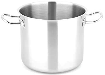 METRO Professional Olla para sopa, acero inoxidable, Ø 32 cm, 24 L, altura: 32.5 cm, inducción