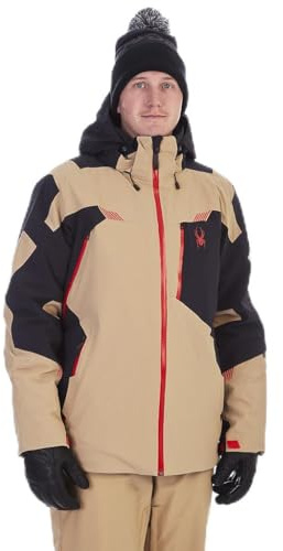 Spyder Herren Leader Insulated Skijacke, Tannin, L