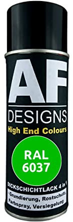 Alex Flittner Designs Rostschutzlack 4in1 RAL 6037 Reingrün Metall Schutzlack Spray Rostschutzfarbe Sprühdose