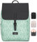 LARKSON Rucksack Damen Klein Mint Muster - Ida - Kleiner Damenrucksack für Freizeit, Uni oder City - Mit Laptop Fach (bis 13 Zoll) - Elegant & Nachhaltig - Wasserabweisend
