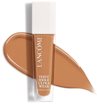 Lancôme Teint Idole Ultra Wear Care & Glow Foundation 450W, feuchtigkeitsspendende Foundation in Beige mit natürlichem Glow-Finish, bis zu 24h Halt, geeignet für alle Hauttypen