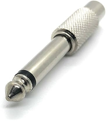 Ome Audio RCA (Female) To 6.35mm (1/4 Inch) Mono Jack (Male) Adapter/Converter