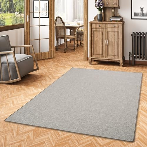 Snapstyle Schlingen Velours Teppich Modern Einfarbig | Flurteppich | Wohnzimmerteppich | Küchenteppich robust und pflegeleicht | Viele Größen und Farben