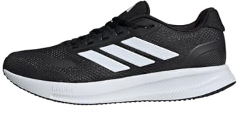 adidas Men's Runfalcon 5 Wide Running Shoes, Black/White/Black, 49 EU Weit