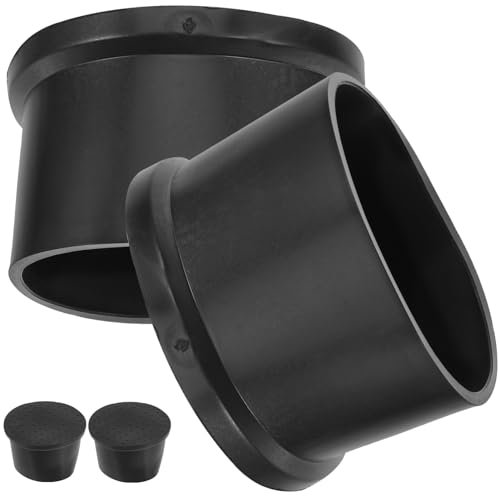 UPKOCH Patins De Meubles Antidérapants 4 Pièces 50 Mm Rondes en Caoutchouc roulettes De Chaise Tasses À roulettes Pieds De Meubles Dessous De Verre Protecteurs De Sol pour