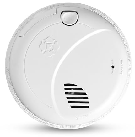 First Alert SM100V-AC, Interconnect Hardwire Smoke Alarm with Battery Backup & Voice Alerts, 1-Pack