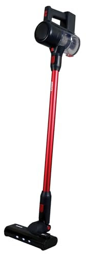 Ewbank EWVC0306 AIRBLITZ Cordless 2-in-1 Stick Vacuum Cleaner, HEPA Filter, 600ml Tank, 150 W DC Motor, LED Dust Tracking Lights, 2 Speed Settings, Red
