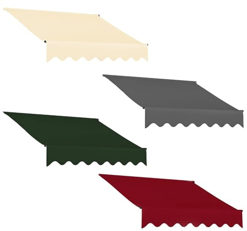Manual Electric Retractable Patio Awning Replacement Fabric, Outdoor Sun Shade Shelter Canopy Cover, Heavy Duty Waterproof Sunshade Canopy Cover, Garden Outdoor Sun Shade Shelter for Deck Backyard Bal