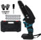 WingFly Mini Chainsaw Compatible with Makita 18 V Battery, 6 Inches Cordless Chainsaw for Pruning with Replacement Chain, Electric Chainsaw for Wood Cutting (No Battery)