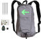 Zopoee Fahrradrucksack, Rucksack Mit Blinkfunktion 15L, Reflektierender Fahrradrucksack, Beleuchtete Warntasche Für Nachtläufe, 4 Light-Signal Mit Fahrtrichtungsanzeige Für Nacht Radfahren Sicherheit