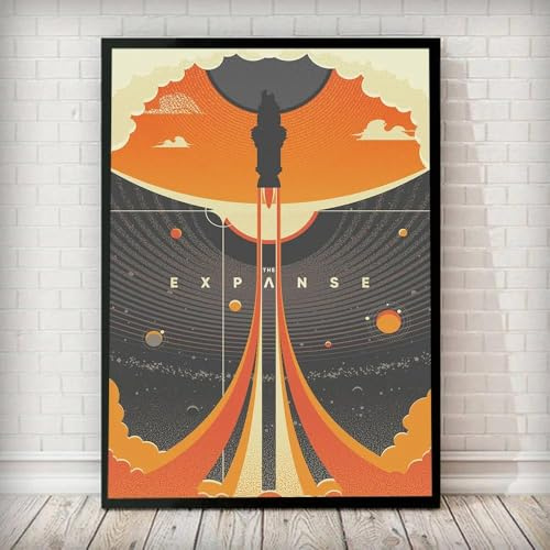 SHINERING The Expanse Cosmic Poster, Nordisches Leinwandbild, Abstraktes Wohndekor, Wandkunst, Retro-Druck, Wohnzimmer, Vintage, Minimalistisches Bild 40X50Cm Kein Rahmen