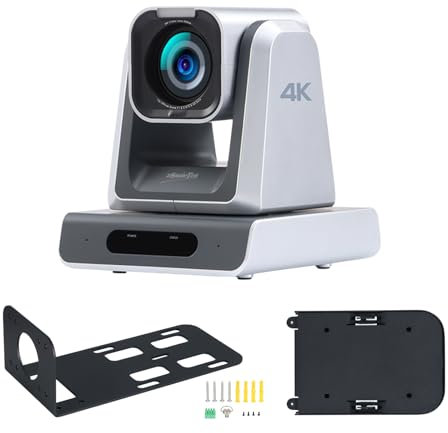 zowietek 4K PTZ Camera PoE, 12X Optical Zoom, Simultaneous HDMI & SDI outputs, RTSP/RTMP(s)/SRT, Standalone IP Live Streaming to YouTube, Twitch for Meeting, Church, Event, Teaching