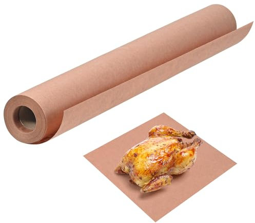 Rosa Metzgerpapier, BBQ-Papier 45 cm x 15 m, brotpapier,backpapier,BBQ-Kraftpapier, verpackungspapier, geeignet zum Grillen, Grillen, perfekt zum Kochen