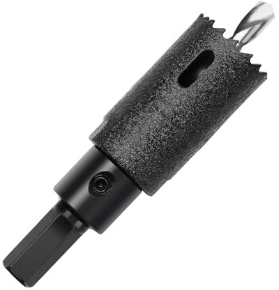 HSAWBIT HSS Bi-Metal 25mm Hole Saw, M42 Fast Cut Extra Cobalt Hole Cutter 45mm Cutting Depth, For Stainless Mild Sheet Wood Plastic Various Materials