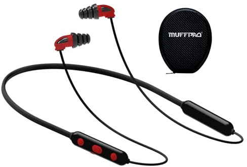 Muffpro Bluetooth Ohrstöpsel Kopfhörer Gehörschutz Ohrstöpsel Earbuds mit 29dB NRR Rauschunterdrückung für Rasenmähen