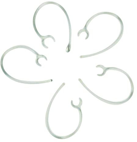 Suxdlan 5Pcs Wireless Ear Hook Loop Clip Transparent Earhook Replacement Earhook Earloop Clip For Wireless Headset Earphone