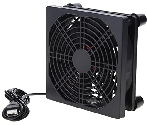 Vdaxvme High Cooling Fan For Router Modem Receiver 5V USB Port Heatsink & Quiet Router Cooling Fan