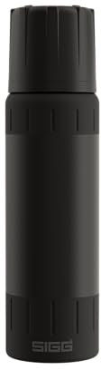SIGG – Botella Termica de Acero Inoxidable – Termo Agua Alpine Star, con Vaso – 20h Caliente, 72h Fría – Compacta y Resistente – Antigoteo – Sin BPA – Outdoor, Camping & Senderismo – Negro – 0,75L
