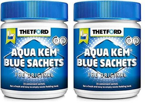 Thetford - 200413 - Aqua Kem Blue Sachets - Sachets solubles pour WC chimiques (Lot de 2)