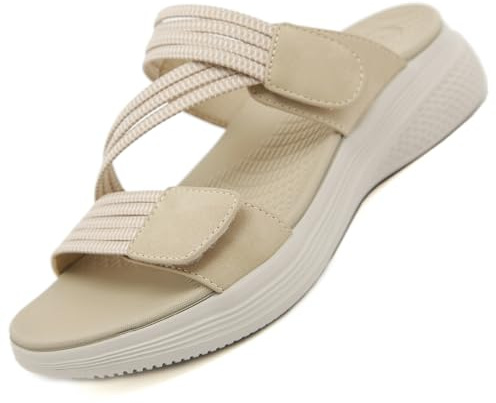 Ulicox Sandali Sportivi Donna Estivi Supporto Ortopedico Antiscivolo Camminata Pantofola Confortevole Aperta Scarpe