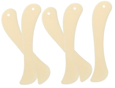 GETAJGHSD 5stücke Papierfaltwerkzeug Falzbein Aus Kunststoff Für Papier Bastelbedarf Mit Ergonomischem Griff Zum Knicken Ritzen Und Glätten Von Papier Blasen