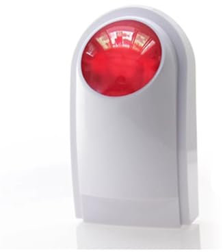 aixi-SHS Sirene für den Außenbereich, kabellos, 433 MHz, batteriebetrieben, kompatibel mit PN-103, PG101-PG106 Alarmanlage GSM WiFi und Meldern 433 MHz