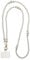 JOMA-E Shop Phone Lanyard Crossbody Stylish Anti-Theft Strap with Tabs, Detachable Chain for iPhone Pearl Beads Charm Chain, Cell Phone Neck Holder for Women (E)