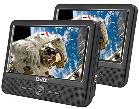 DJIX pvs706 – 50SM Lettore DVD Doppio schermo semplice Lettore 7 pollici nero