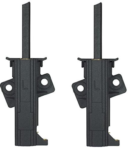 Kohlebürsten Kohlen für Waschmaschine mit Halter  L  Halterlänge 57mm passend für AEG Lavamat 6550 / 6550W 6552/6553 / 6553W / 6554/6555 / 6555W / 6556 SENSORTRONIC / 655W / 6565/6566