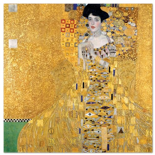 Giallobus - Gemälde - Gustav Klimt - Porträt von Adele Bloch-Bauer I. - Acrylglas - 100x100 - Bereit zum Aufhängen - Moderne Gemälde für zu Hause
