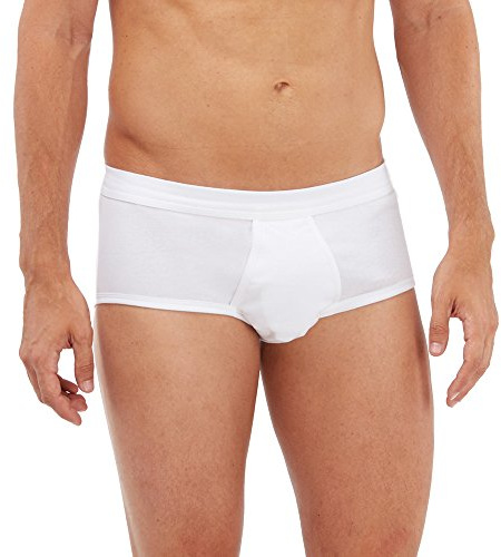 SCHÖLLER Herren Slip mit Eingriff und Elastic-Bund 5er Pack l 155-420 l Größe 9 (XXXL) l Farbe Weiß
